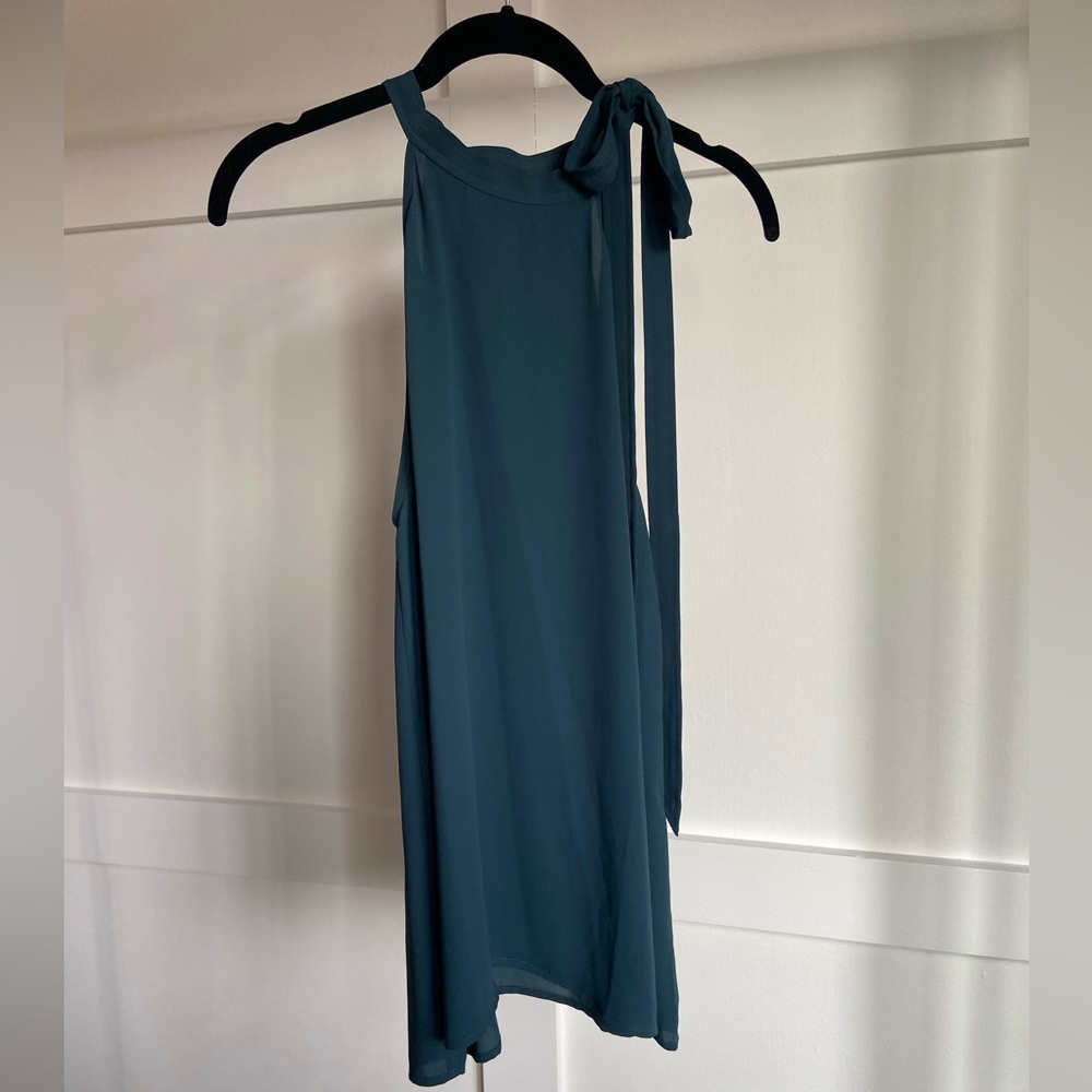 LOFT tie neck racer back tank